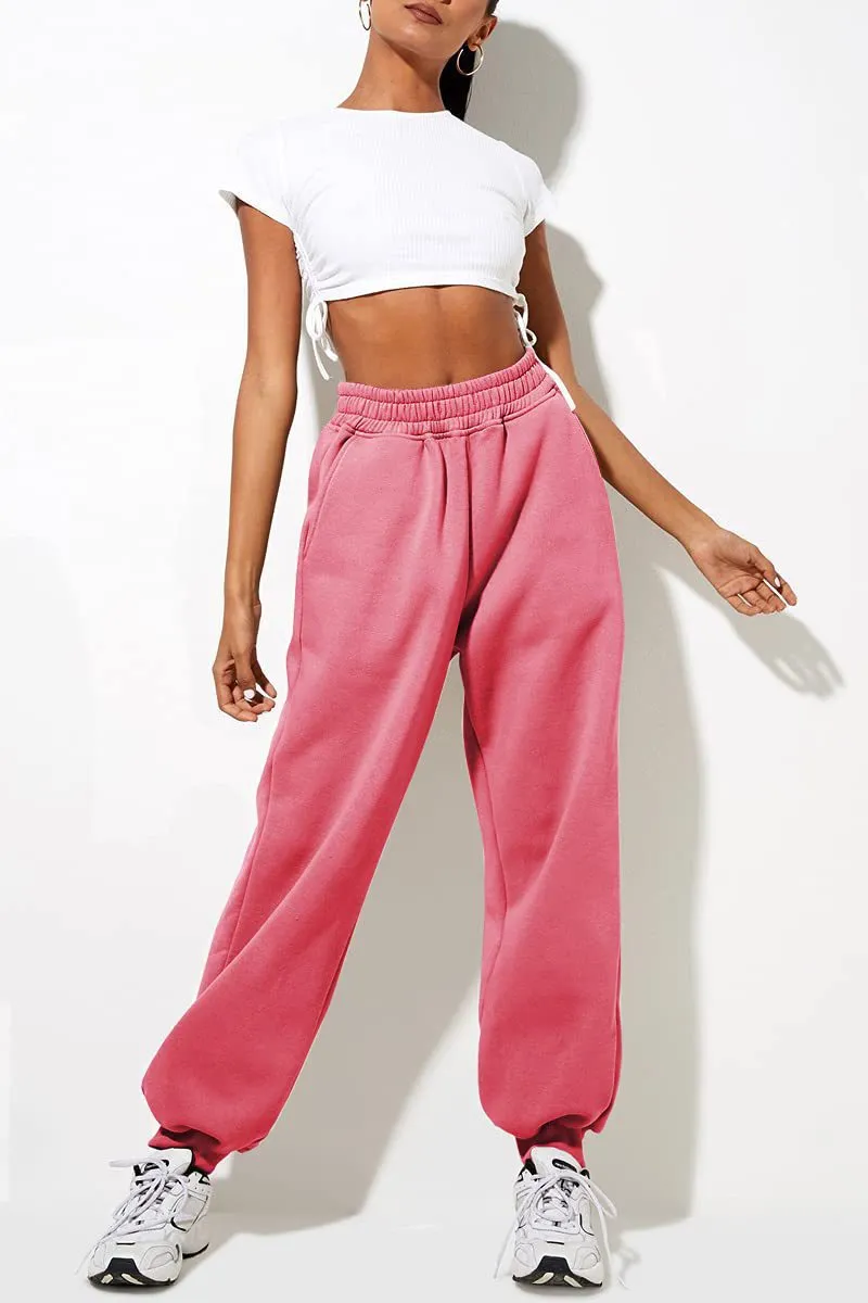 Women's High Waist Loose Sweatpants 2023 - Comfortable Jogging Pants with Pockets, Casual Athleisure Wear for Everyday Comfort showcase 16