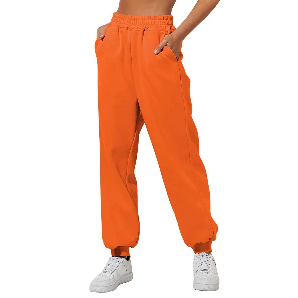 Women's High Waist Loose Sweatpants 2023 - Comfortable Jogging Pants with Pockets, Casual Athleisure Wear for Everyday Comfort thumbnail 5