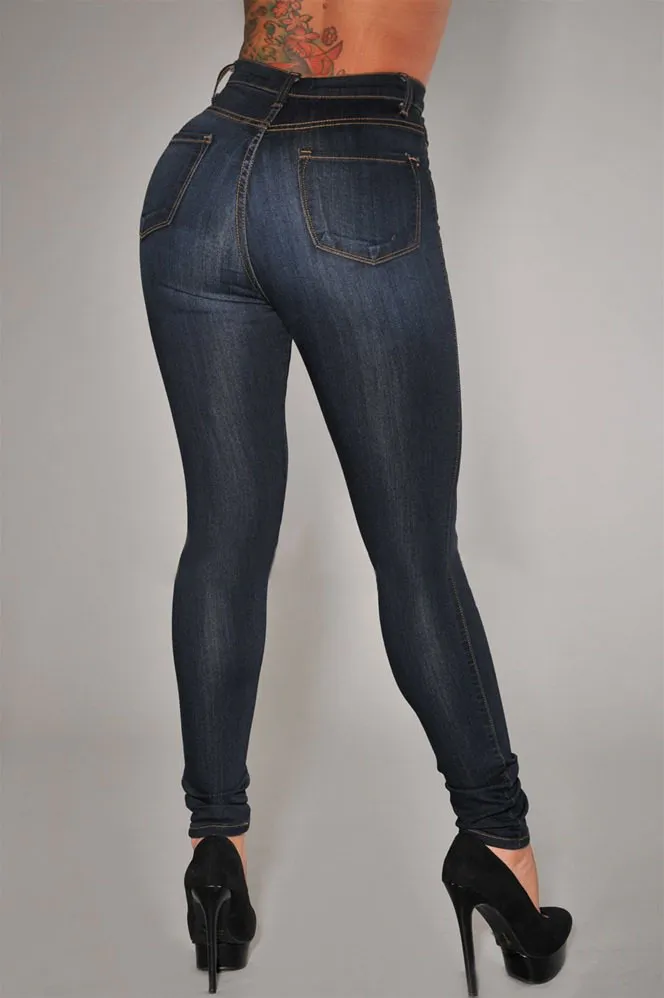 High Waist Stretch Slim Fit Denim Leggings for Women - European & American Style, Comfortable & Flattering Fit, Perfect for Casual Wear showcase 2