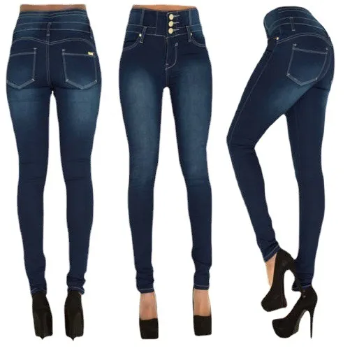 Women's High Waist Slim Stretch Skinny Jeans - Plus Size Fashionable Denim Trousers for Everyday Wear thumbnail 5