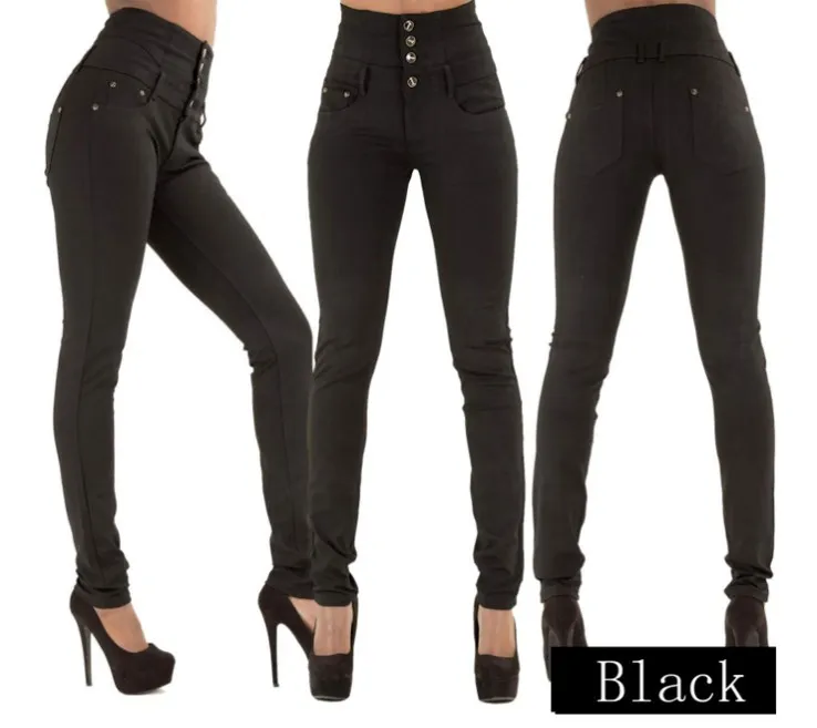Women's High Waist Slim Stretch Skinny Jeans - Plus Size Fashionable Denim Trousers for Everyday Wear showcase 11