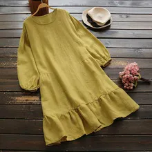 Japanese Style Cotton Linen T-Shirt for Men - Casual Loose Fit Round Neck Back Fork Three-Quarter Sleeve Pullover Top showcase 8