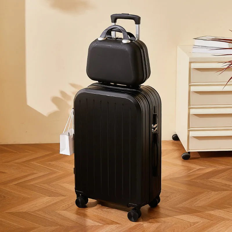 2025 New Women's Fashion Trolley Suitcase Set - 20" Carry-On & 24" Checked Luggage, Durable Leather Travel Case with Password Lock, Ideal for Mother-in-Law Travel thumbnail 7