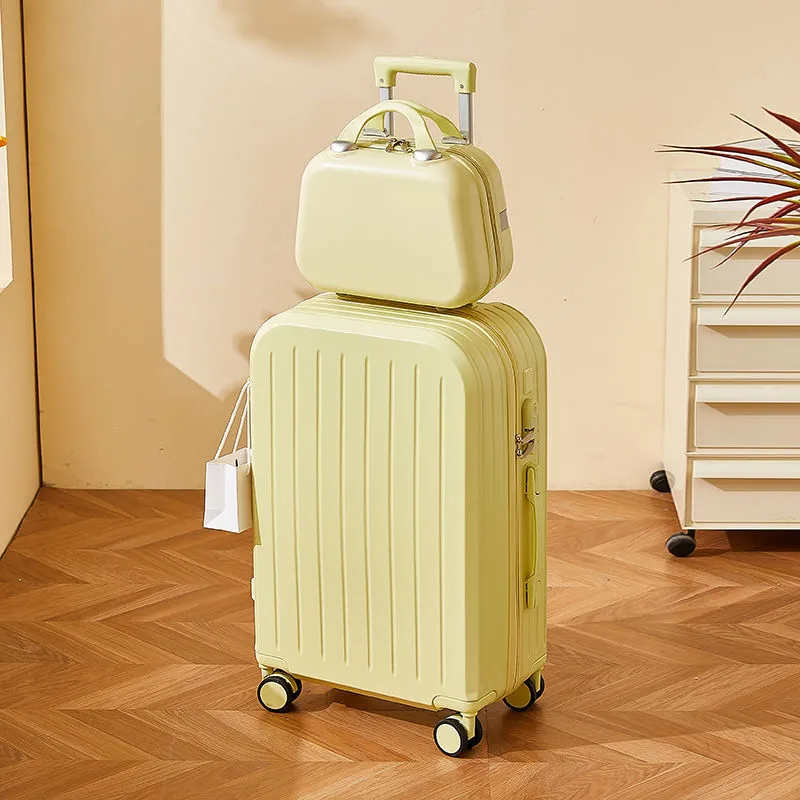 2025 New Women's Fashion Trolley Suitcase Set - 20" Carry-On & 24" Checked Luggage, Durable Leather Travel Case with Password Lock, Ideal for Mother-in-Law Travel thumbnail 8