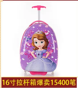 Cute Bear Cartoon Rolling Luggage for Kids, 20-Inch Zipper Suitcase with Universal Wheels, Durable Travel Trolley Case, Ideal Student Gift showcase 5