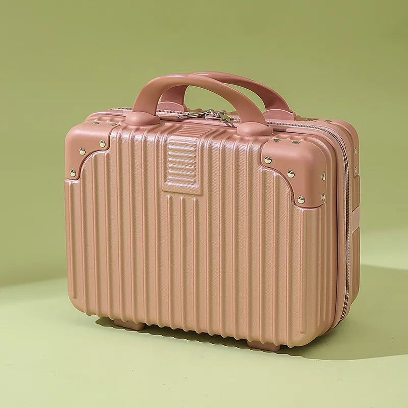 14-Inch Mini Cosmetic Case with Lock - Portable Travel Luggage Satchel for Makeup & Essentials, Ideal for Women and Girls on the Go thumbnail 6