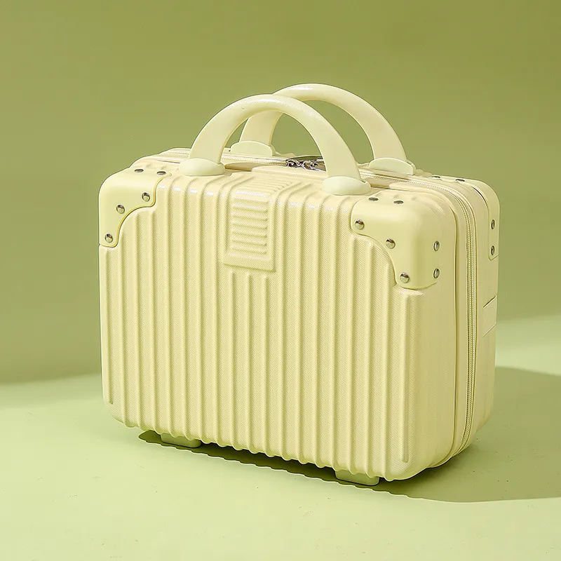 14-Inch Mini Cosmetic Case with Lock - Portable Travel Luggage Satchel for Makeup & Essentials, Ideal for Women and Girls on the Go thumbnail 9