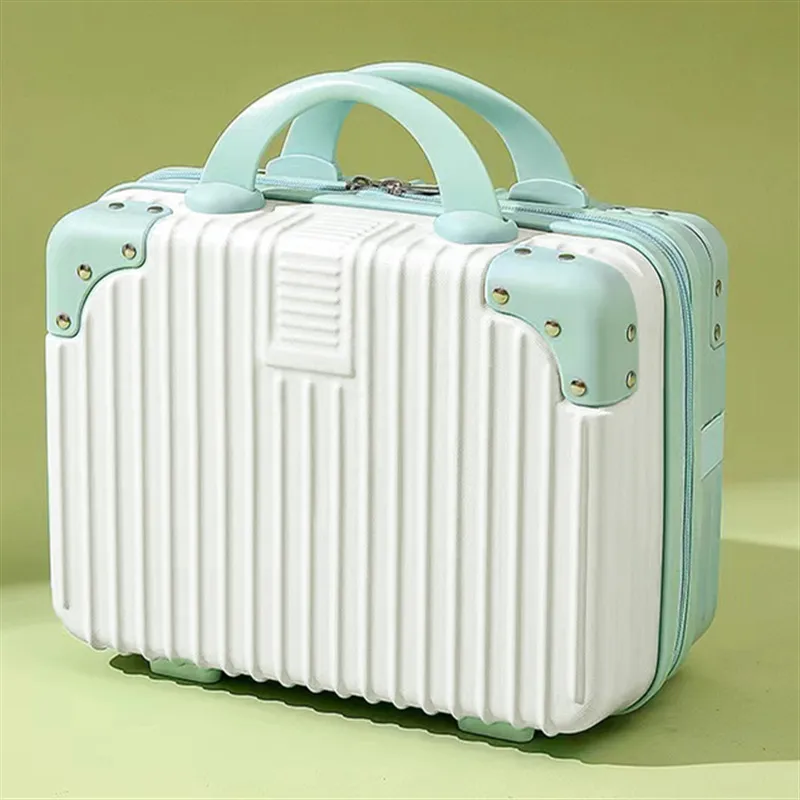 14-Inch Mini Cosmetic Case with Lock - Portable Travel Luggage Satchel for Makeup & Essentials, Ideal for Women and Girls on the Go thumbnail 10