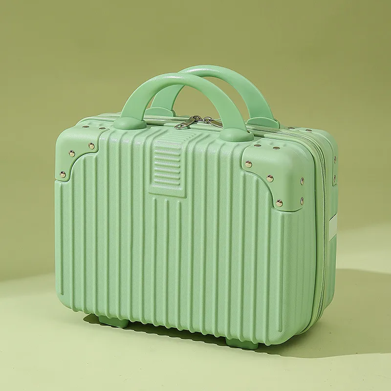 14-Inch Mini Cosmetic Case with Lock - Portable Travel Luggage Satchel for Makeup & Essentials, Ideal for Women and Girls on the Go thumbnail 7