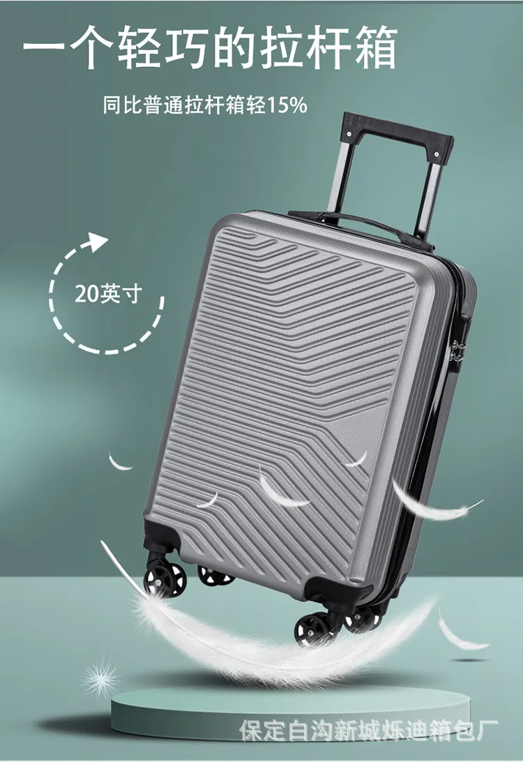 20-Inch Wholesale Suitcase for Students & Kids, Printable Logo Trolley Case with Password Lock and Universal Wheels, Ideal for Boarding Travel showcase 2