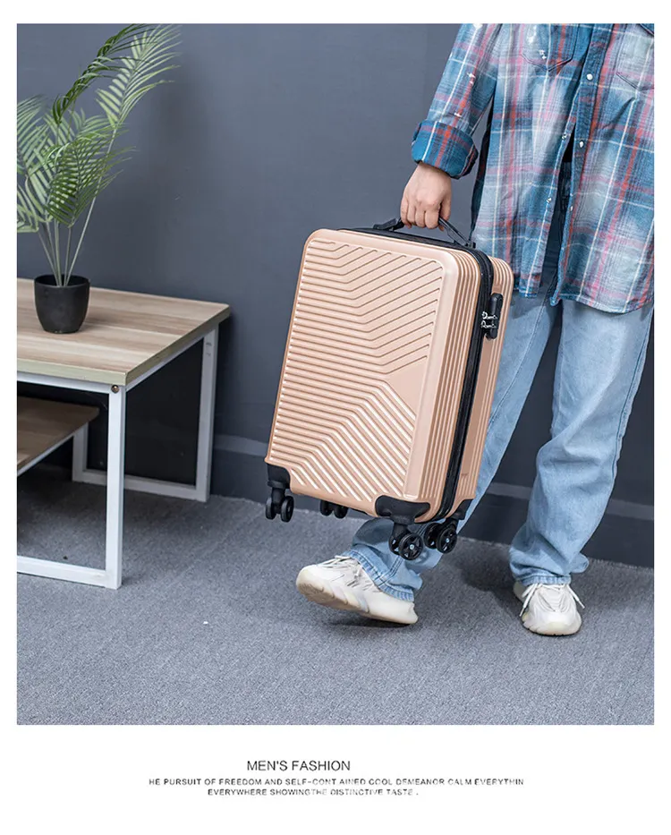 20-Inch Wholesale Suitcase for Students & Kids, Printable Logo Trolley Case with Password Lock and Universal Wheels, Ideal for Boarding Travel showcase 13