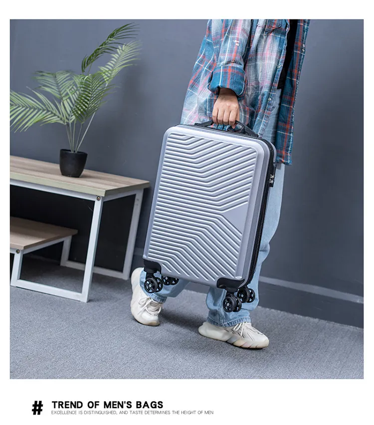 20-Inch Wholesale Suitcase for Students & Kids, Printable Logo Trolley Case with Password Lock and Universal Wheels, Ideal for Boarding Travel showcase 14