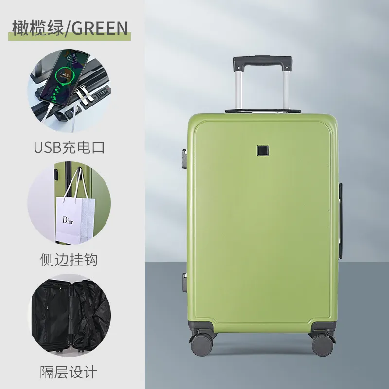 2025 New Model Large Capacity 24-Inch Sturdy Durable Trolley Suitcase for Women & Men, Thickened Leather Carry-On Travel Luggage Case thumbnail 10