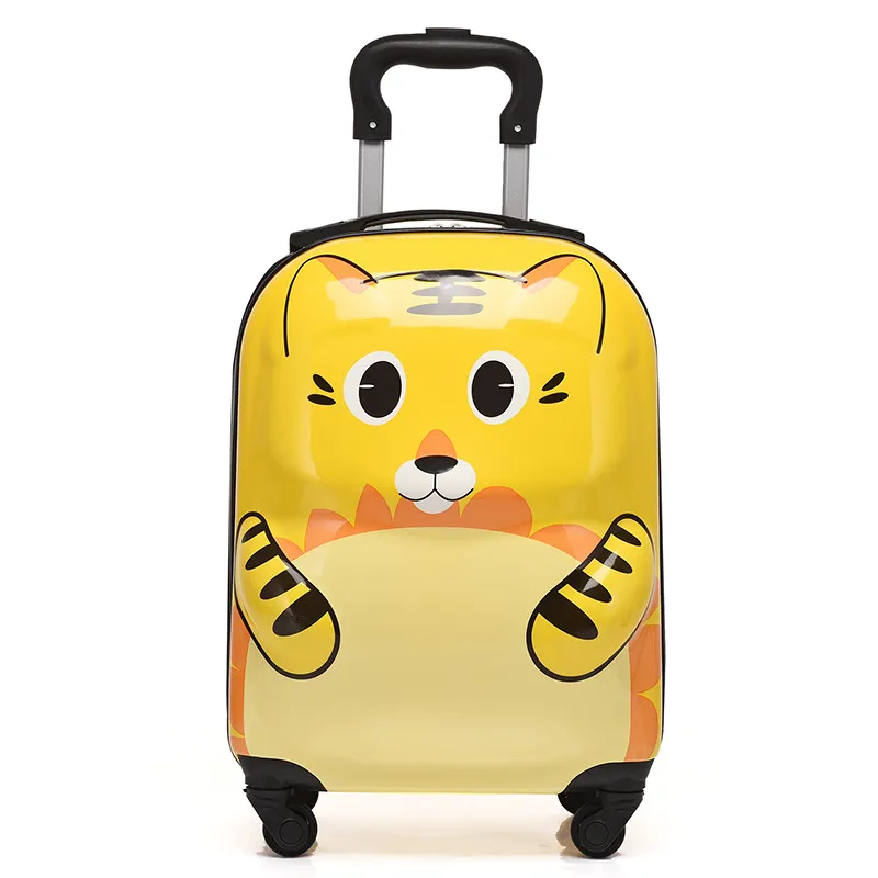 Cute Cartoon Animal 3D Stereo Kids Suitcase - 18-Inch Universal Wheel Luggage for Students, Customizable Printing Available - Image 5