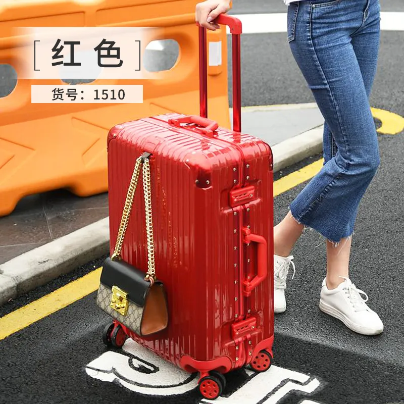 Luxury Anti-Scratch Aluminum Frame Trolley Suitcase Luggage - 20-29 Inch Travel Bag for Men & Women, Durable Hardshell Rolling Suitcase for Business & Leisure Trips - Image 7