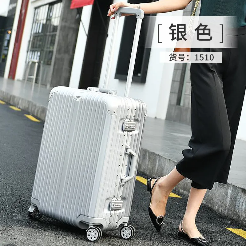 Luxury Anti-Scratch Aluminum Frame Trolley Suitcase Luggage - 20-29 Inch Travel Bag for Men & Women, Durable Hardshell Rolling Suitcase for Business & Leisure Trips - Image 4