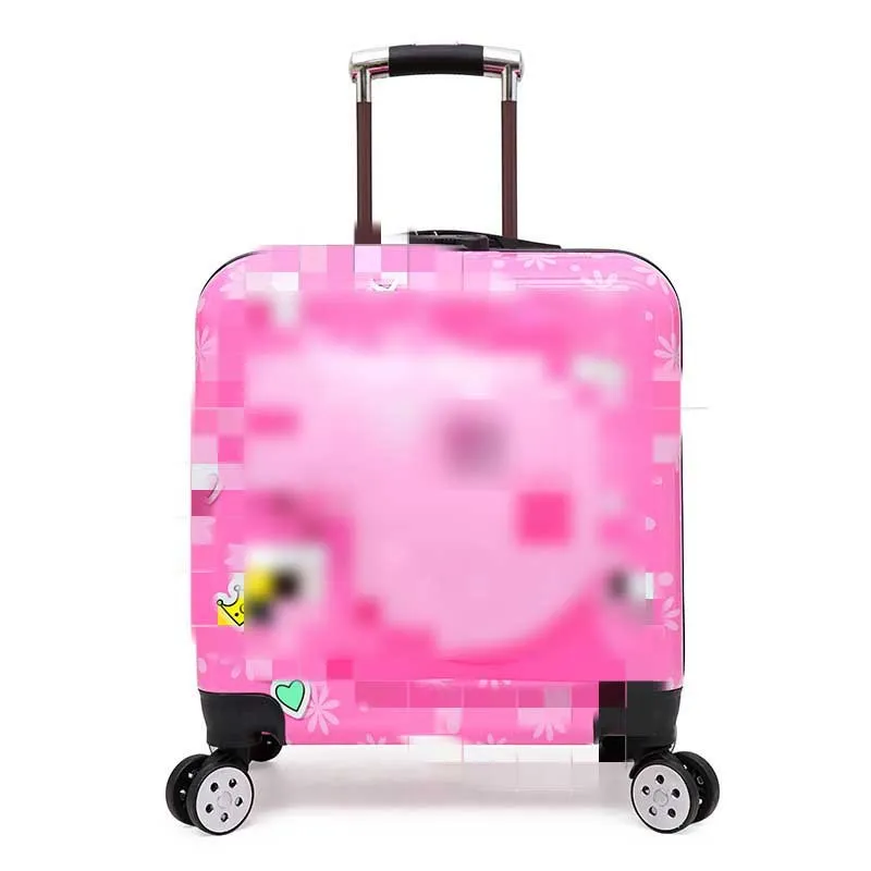 Cute Cartoon Children's Trolley Luggage 18-Inch Boarding Suitcase with Universal Wheels and Password Lock, Ideal Gift for Kids - Image 10