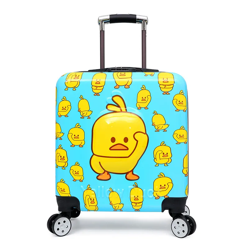 Cute Cartoon Children's Trolley Luggage 18-Inch Boarding Suitcase with Universal Wheels and Password Lock, Ideal Gift for Kids - Image 5