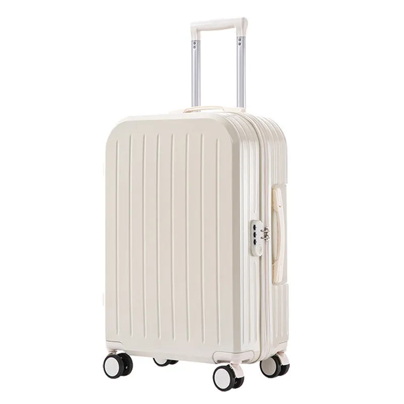 Women's Lightweight 20-inch Trolley Suitcase with Password Lock and 4-Way Spinner Wheels, Japanese Style Small Fresh Luggage for Students and Travelers thumbnail 5