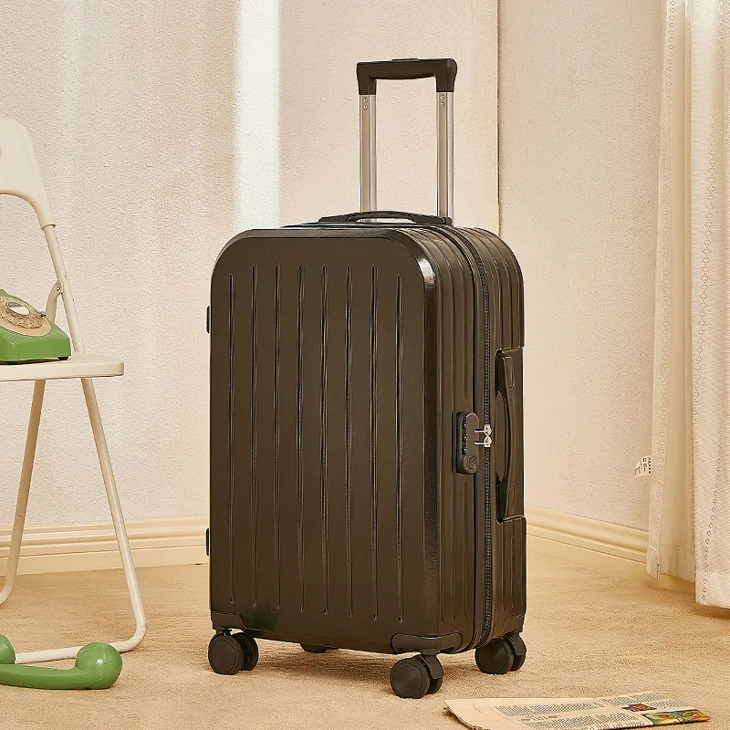 Women's Lightweight 20-inch Trolley Suitcase with Password Lock and 4-Way Spinner Wheels, Japanese Style Small Fresh Luggage for Students and Travelers thumbnail 6