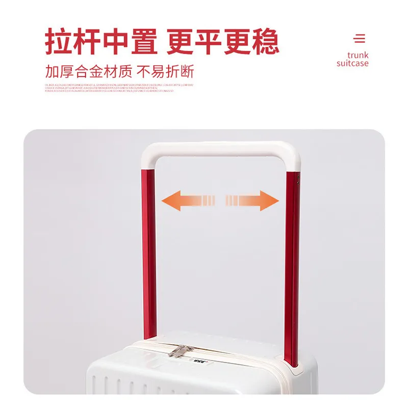 26-Inch Large Capacity Luggage Suitcase with Universal Wheels, Flat Bottom Password Box for Men and Women Travelers thumbnail 3
