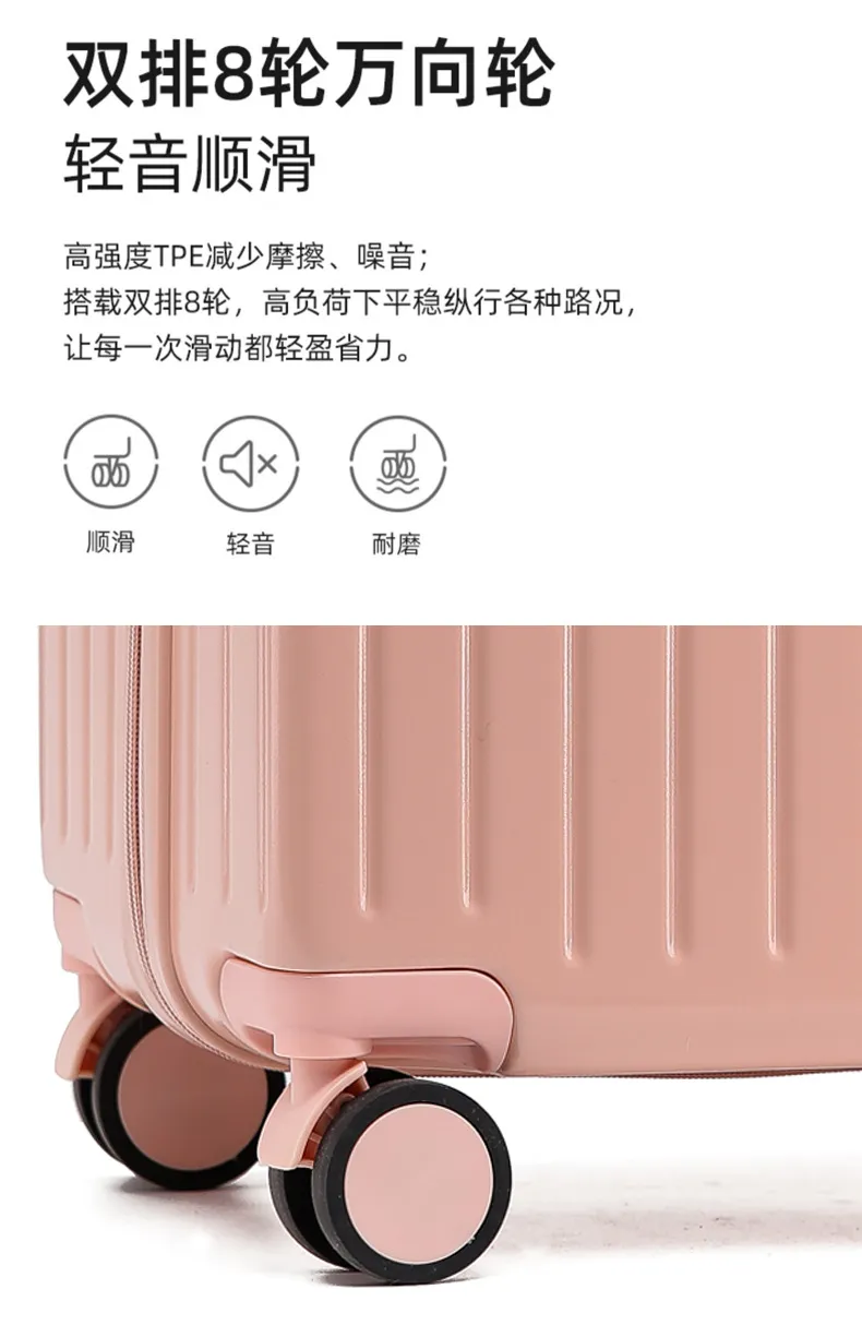 26-Inch Large Capacity Luggage Suitcase with Universal Wheels, Flat Bottom Password Box for Men and Women Travelers showcase 10