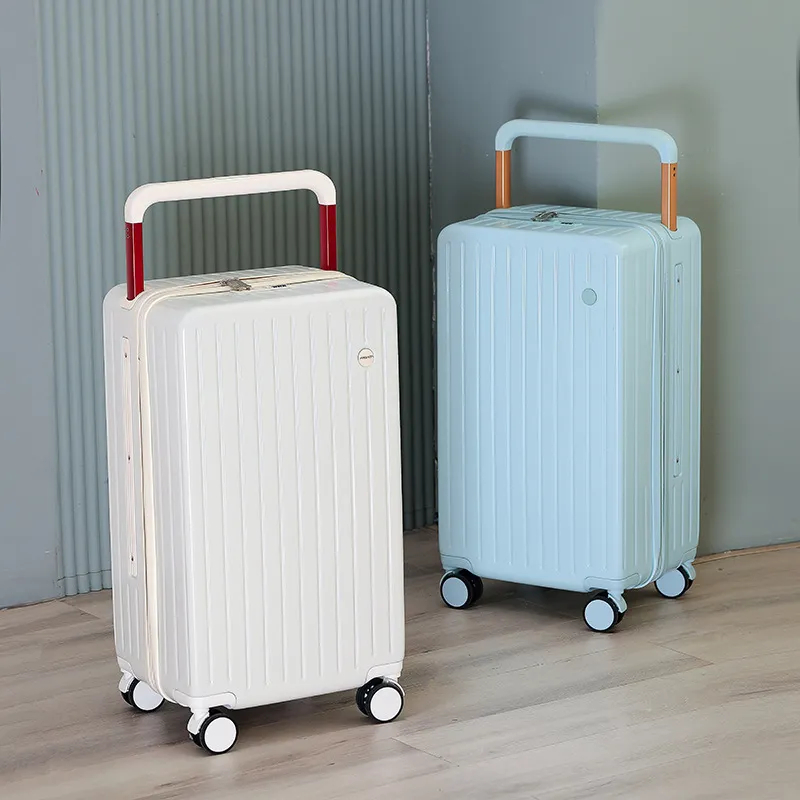 26-Inch Large Capacity Luggage Suitcase with Universal Wheels, Flat Bottom Password Box for Men and Women Travelers thumbnail 1
