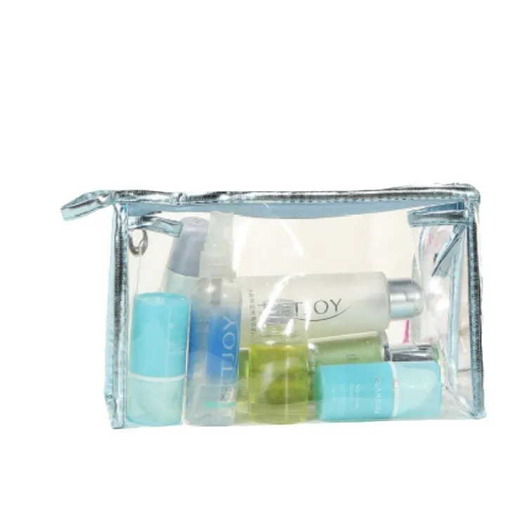 Transparent Portable Cosmetic Bag for Women, Fashionable Travel Toiletry Organizer, Clear Makeup Pouch, Versatile Storage Briefcase for Beauty Essentials thumbnail 5