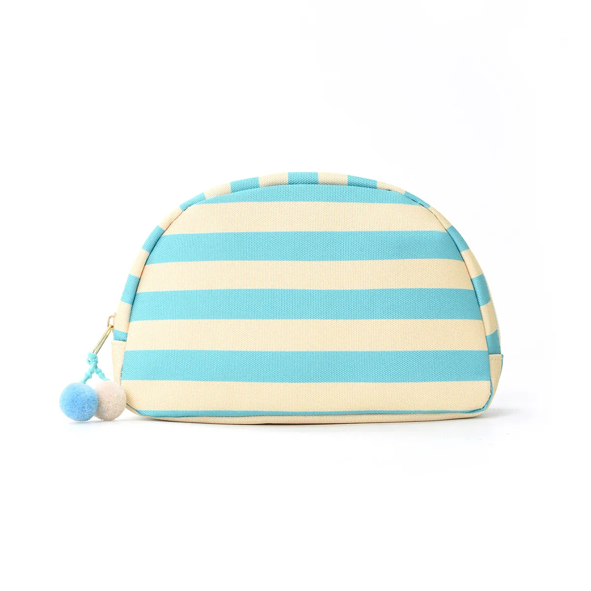 Striped Shell Cosmetic Bag Large Capacity Dopamine Storage Pouch Simple Travel Makeup Organizer Bag for Women - Image 8