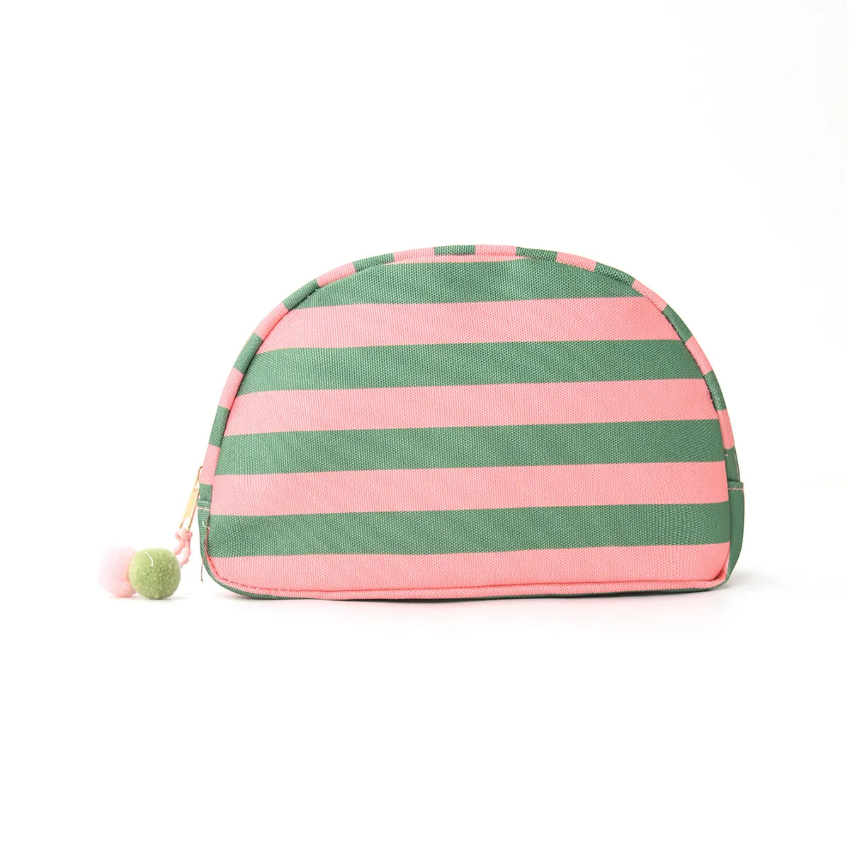 Striped Shell Cosmetic Bag Large Capacity Dopamine Storage Pouch Simple Travel Makeup Organizer Bag for Women - Image 5