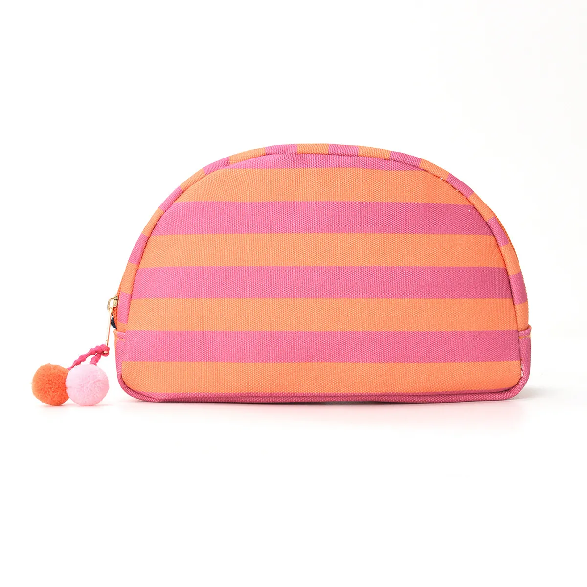 Striped Shell Cosmetic Bag Large Capacity Dopamine Storage Pouch Simple Travel Makeup Organizer Bag for Women - Image 10