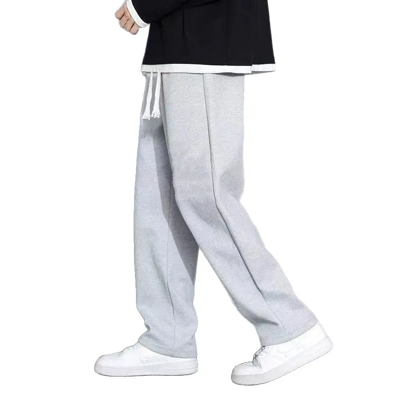 Men's Casual Sweatpants Loose Fit Straight Leg Joggers Breathable Lightweight Sports Pants for Spring Autumn Youth Wide Leg Trousers thumbnail 5