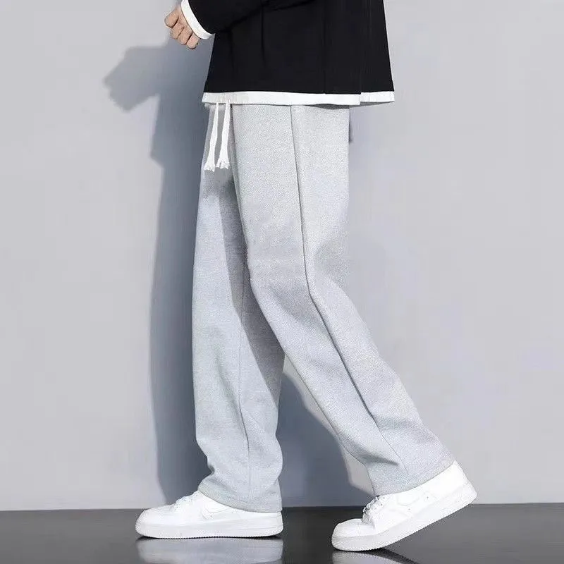 Men's Casual Sweatpants Loose Fit Straight Leg Joggers Breathable Lightweight Sports Pants for Spring Autumn Youth Wide Leg Trousers thumbnail 6