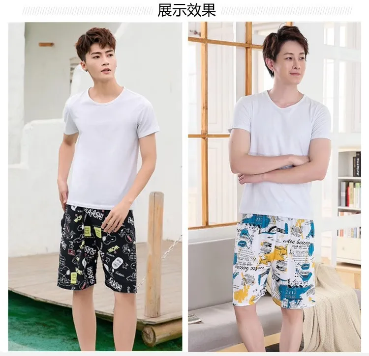 Men's Hawaiian Print Rayon Shorts - Quick-Drying Casual Beach Summer Fashion Pants for Sports & Leisure showcase 8