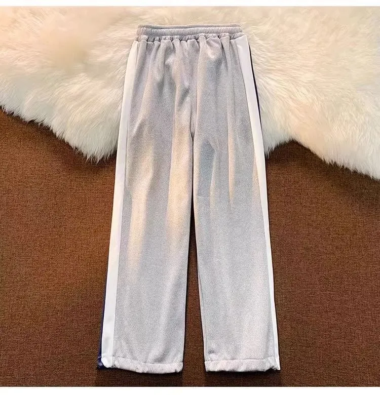 Men's Summer Thin Casual Pants Loose Fit Drawstring Sweatpants Student Sports Long Trousers Breathable Lightweight showcase 4