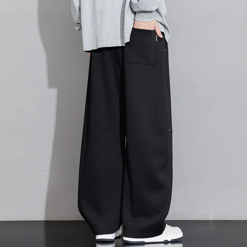 Men's Loose Straight-Leg Sweatpants Spring Autumn Casual Cotton Sports Pants for Teenagers & Students Fashionable Comfort thumbnail 4