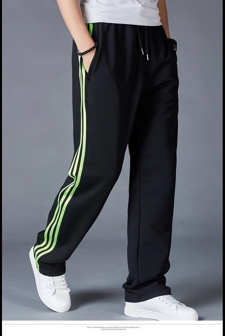 Men's Casual Cotton Sweatpants Loose Fit Straight Leg Joggers Breathable Lightweight Sports Pants for Summer showcase 11