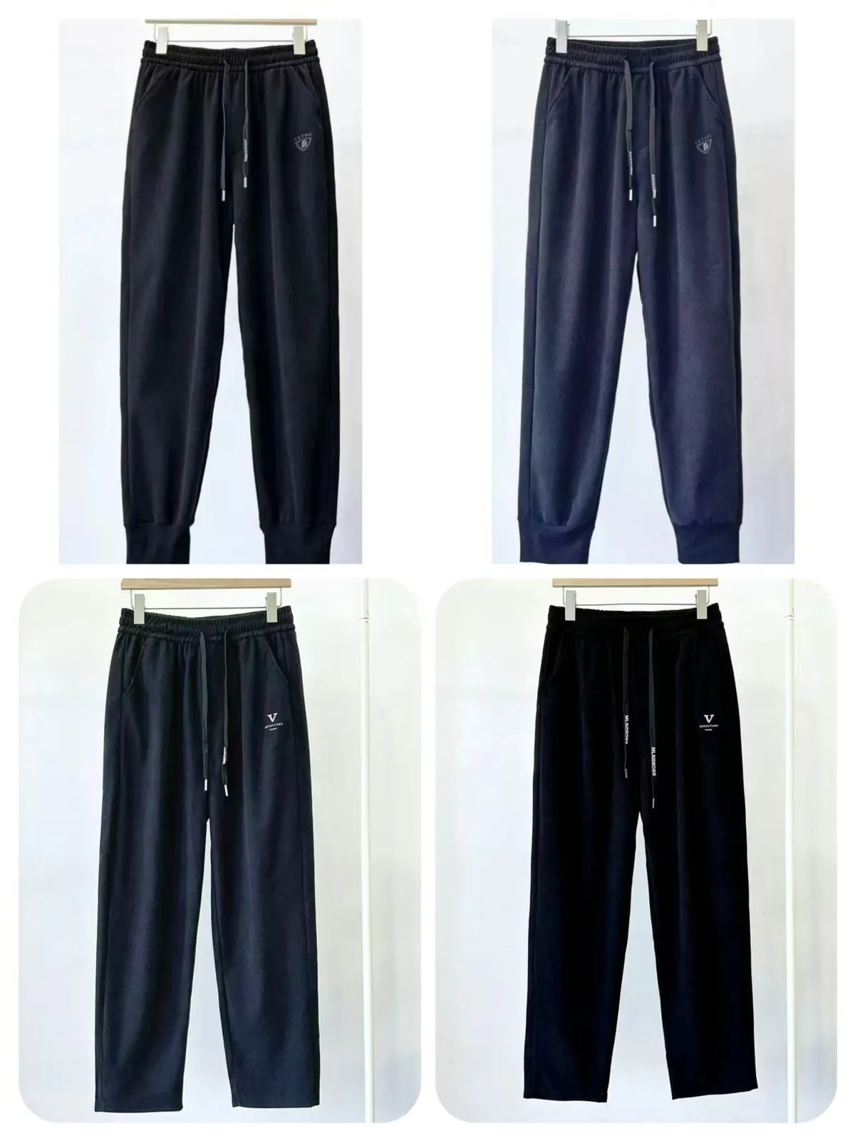 Men's Casual Straight Leg Cotton Composite Pants - Loose Fit Fashionable Trousers for Autumn/Winter showcase 3