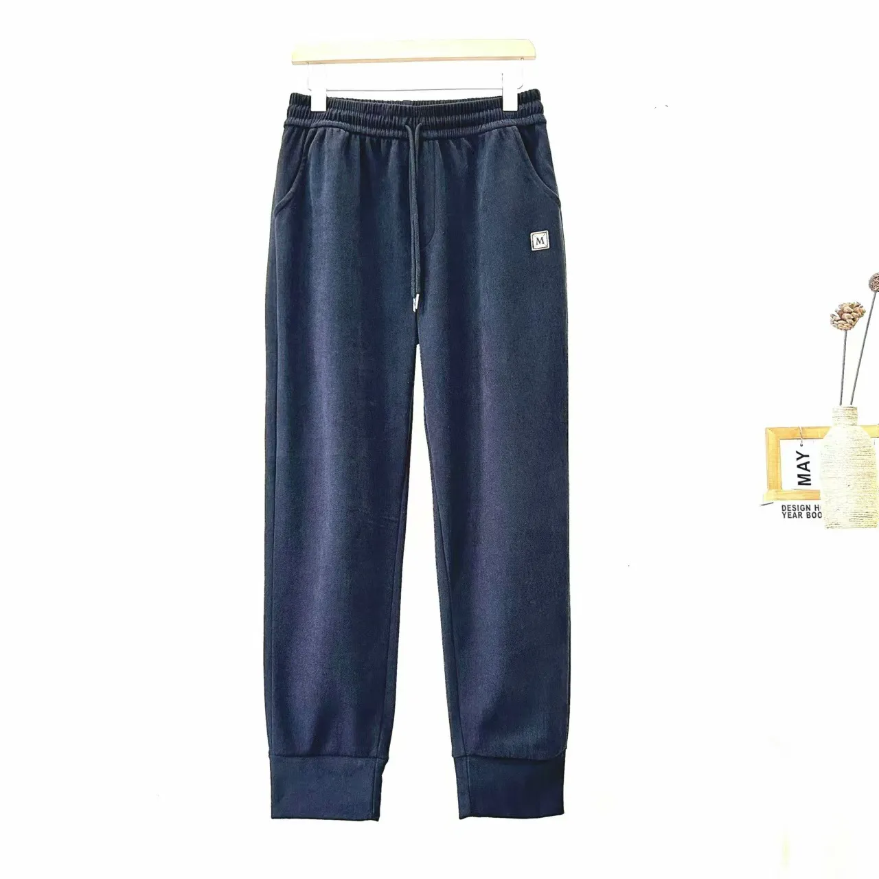 Men's Casual Straight Leg Cotton Composite Pants - Loose Fit Fashionable Trousers for Autumn/Winter thumbnail 7