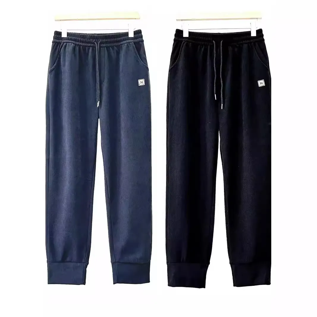 Men's Casual Straight Leg Cotton Composite Pants - Loose Fit Fashionable Trousers for Autumn/Winter thumbnail 2