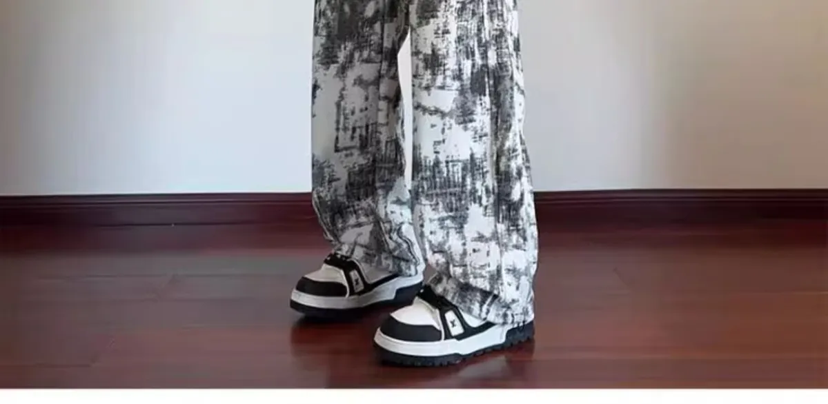 Men's Tie-Dye Casual Pants - Spring/Autumn Fashionable Versatile Sports Drape Long Pants for Streetwear showcase 12