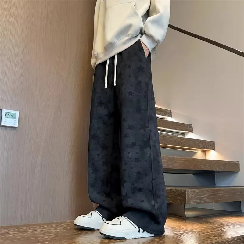 High-Quality Tie-Dye American Streetwear Casual Pants for Men - Autumn 2026 New Drawstring Sweatpants with Designer Style thumbnail 8