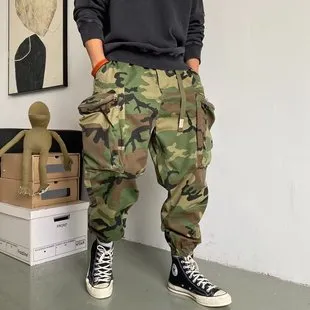 Men's Autumn Tie-Dye Corduroy Pants: Loose Fit Wide-Leg Trousers, Trendy American Brand Style, Casual Sports Wear for Daily Comfort showcase 15