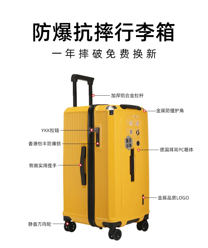 22-Inch High Value Travel Luggage Suitcase with Universal Wheels and Password Lock - Durable, Lightweight, and Stylish for Men and Women showcase 10