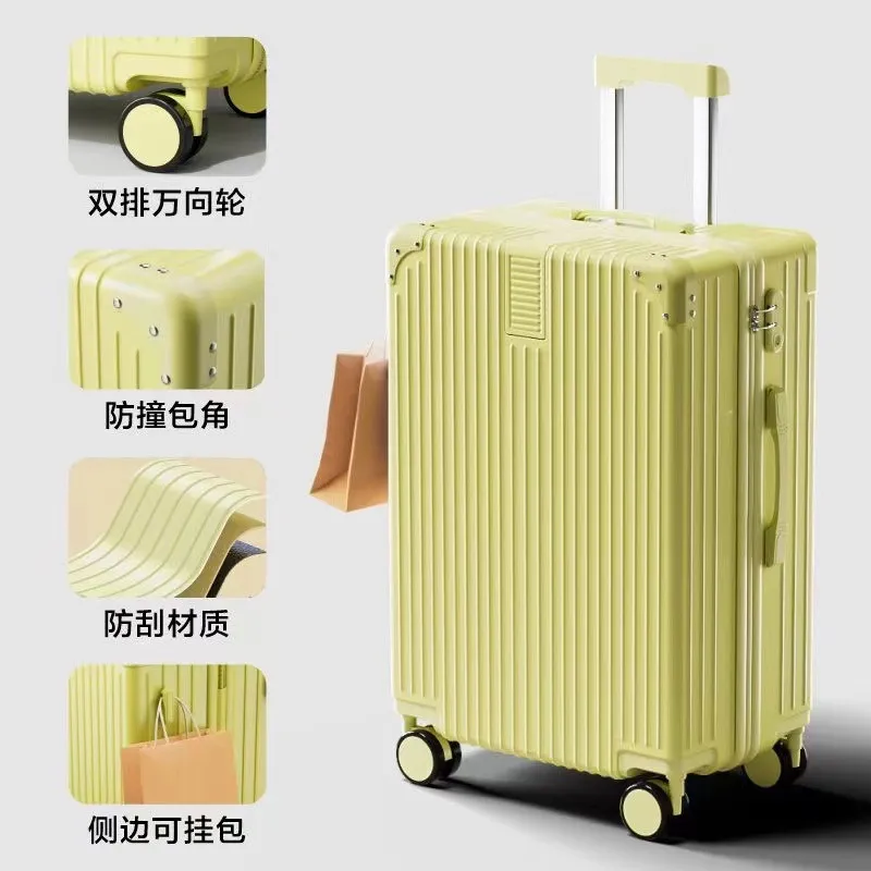 Retro Luggage Case with Universal Wheels - Durable Password Lock Trolley Suitcase for Men & Women, Large Capacity Trendy Travel Box - Image 10