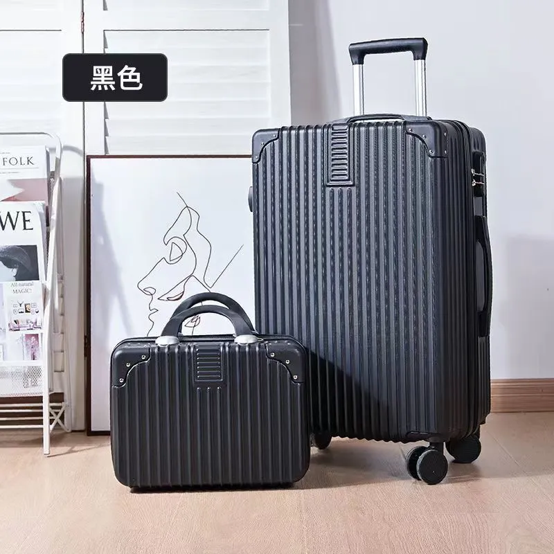 Women's Retro Trendy Suitcase with Custom Logo, Universal Silent Wheels, Travel Password Lock Trolley Case for Students thumbnail 2