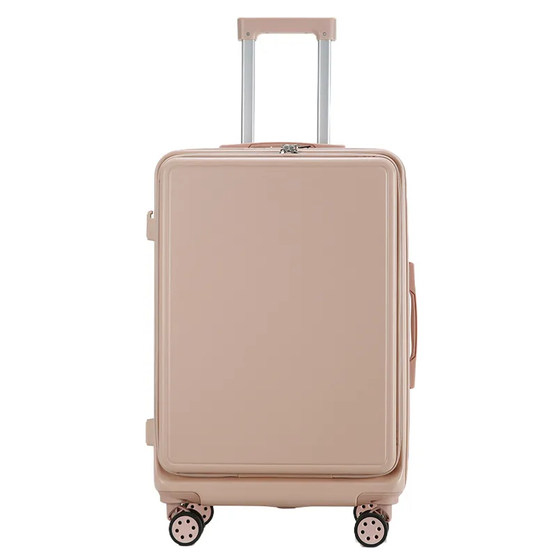 20-Inch Front-Opening Carry-On Travel Suitcase with Universal Wheels, 28-Inch Password-Protected Trolley Luggage for Women thumbnail 5