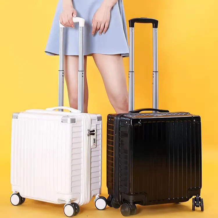Lightweight Carry-On Luggage Suitcase for Students - 18/20 Inch Password Protected Trolley Case for Travel thumbnail 1
