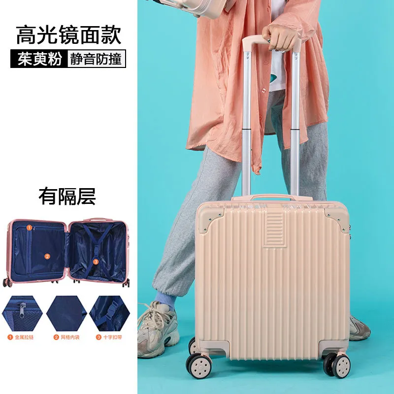 Lightweight Carry-On Luggage Suitcase for Students - 18/20 Inch Password Protected Trolley Case for Travel thumbnail 6