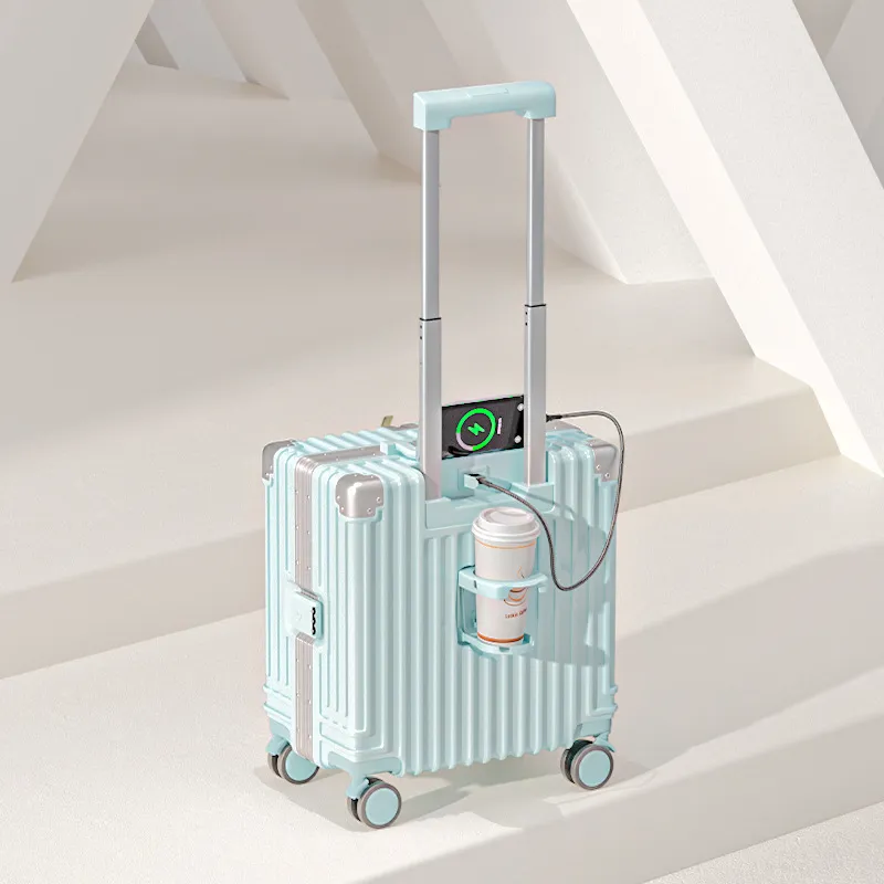 Lightweight Carry-On Luggage Suitcase for Students - 18/20 Inch Password Protected Trolley Case for Travel thumbnail 10